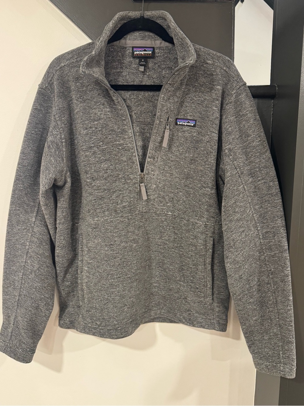 Patagonia Men's Heather Gray Half-Zip Fleece Pullover